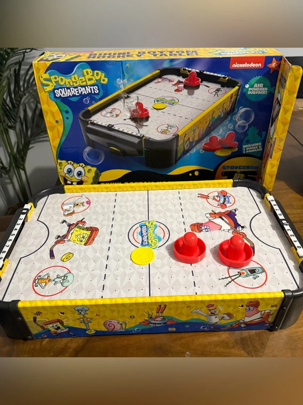 SpongeBob SquarePants Tabletop Air Hockey Game